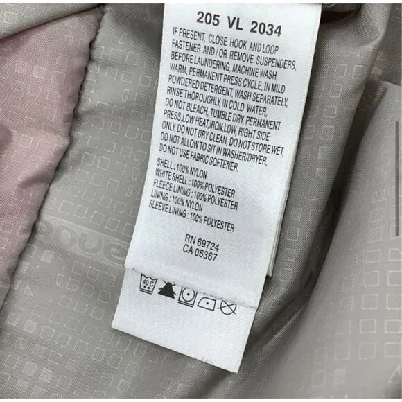 Columbia Black w/ Red & White Stripe Ski Jacket Size S - Picture 5 of 9